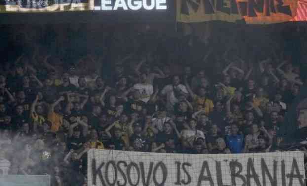 SA GAĐENJEM ODBACUJEMO PAROLU KOSOVO JE ALBANIJA! Oglasio se AEK: Ti što su to napisali neće više nikad ući na naš stadion!